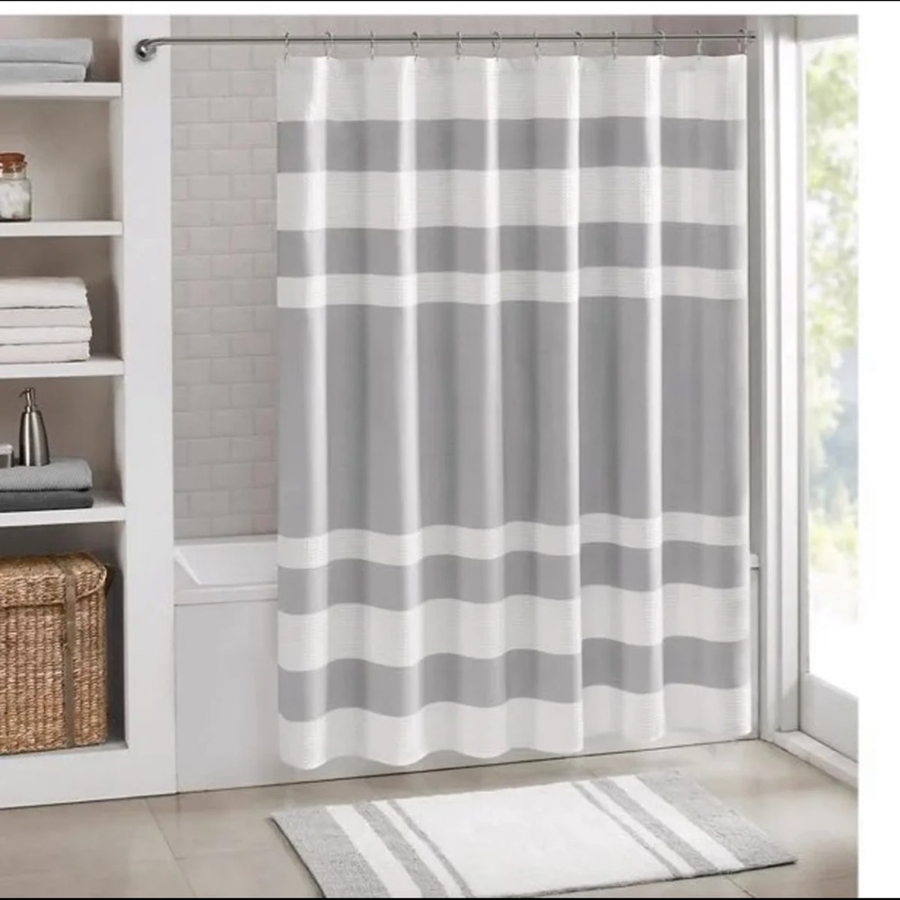 Madison Park water Repellant Shower Curtain